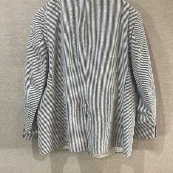 Ralph Lauren Jacket Mens LIGHT BLUE/WHITE 48R 100 Cotton Vintage - Picture 8 of 16